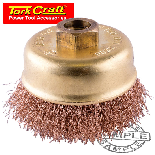 Wire cup brush n/spark twisted 65mmxm14 bulk(TCW CRNS10014B)