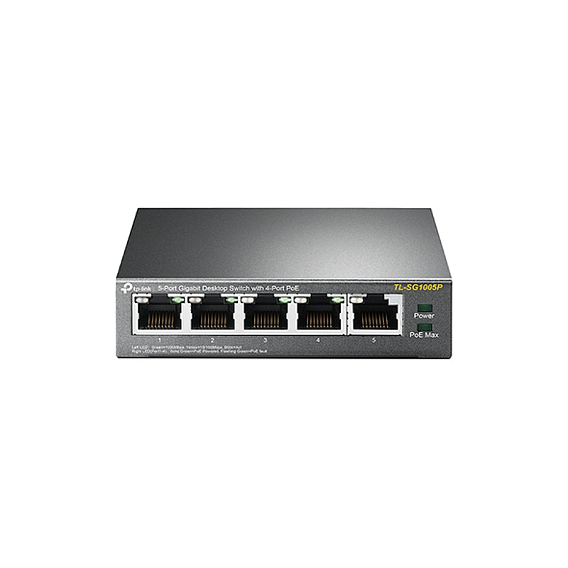 TP-Link 5-Port Gigabit Desktop Switch with 4-Port PoE | TL-SG1005P