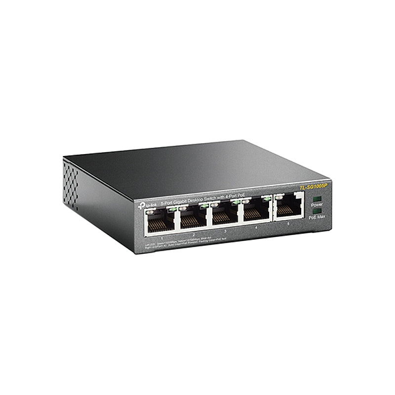 TP-Link 5-Port Gigabit Desktop Switch with 4-Port PoE | TL-SG1005P
