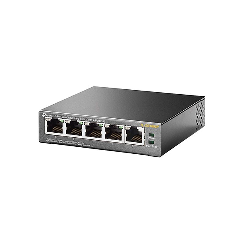 TP-Link 5-Port Gigabit Desktop Switch with 4-Port PoE | TL-SG1005P