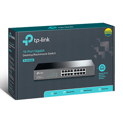 TP-Link 16-Port Gigabit Desktop/Rackmount Switch | TL-SG1016D