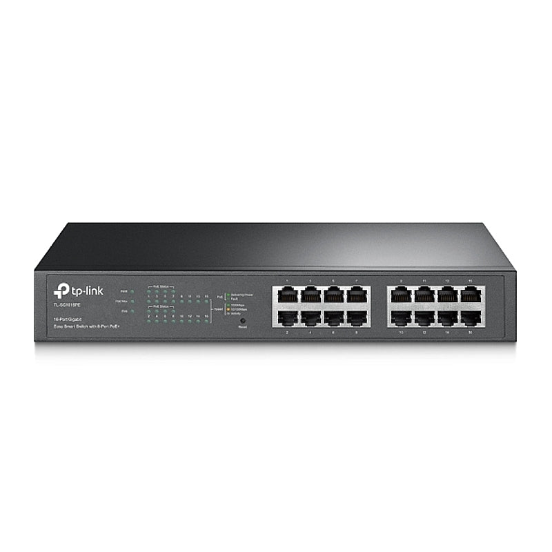 TP-Link 16-Port Gigabit Easy Smart Switch with 8-Port PoE+ | TL-SG1016PE
