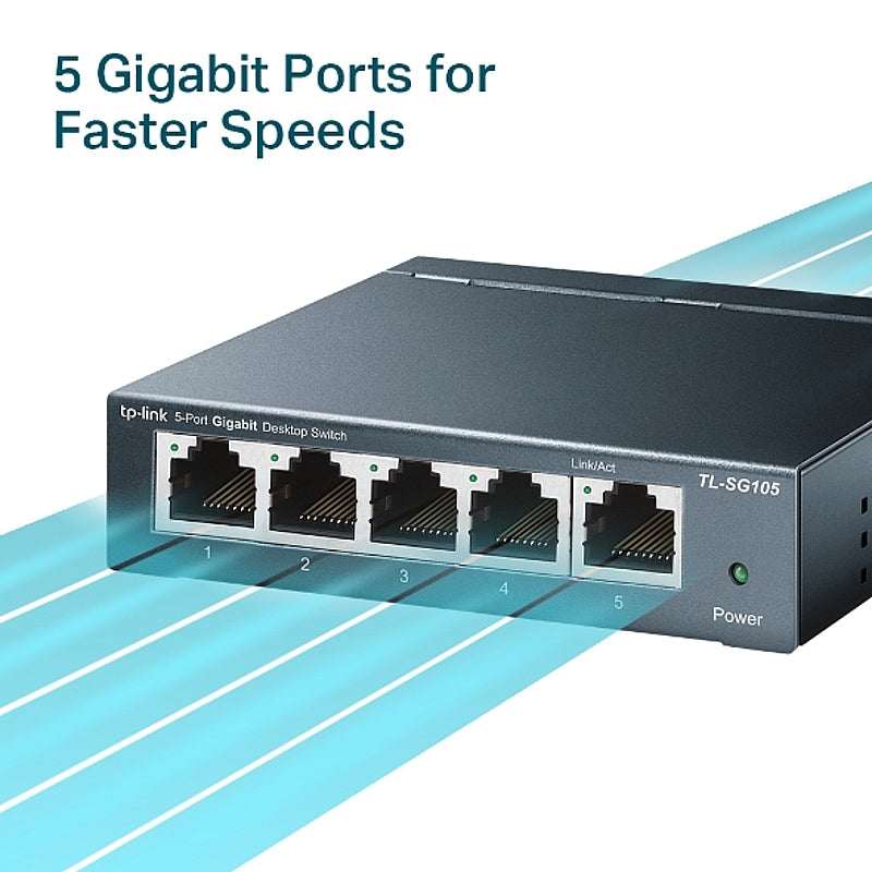 TP-Link 5-Port 10/100/1000Mbps Desktop Switch | TL-SG105