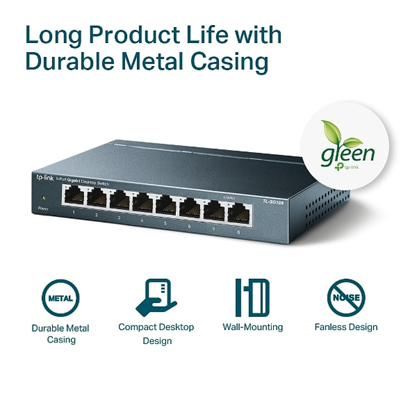 TP-Link 8-Port Gigabit Desktop Switch | TL-SG108