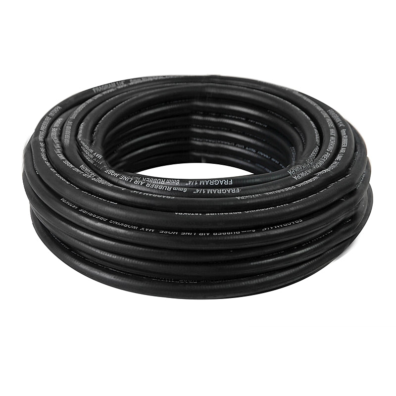 TRADEair Rubber Air Line Hose, Black, 8mm x 20M | TOOH510