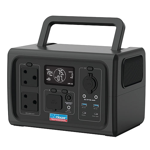 Trade Professional Portable Power Station, 600W | TOOI302