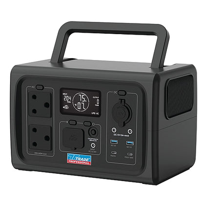 Trade Professional Portable Power Station, 600W | TOOI302