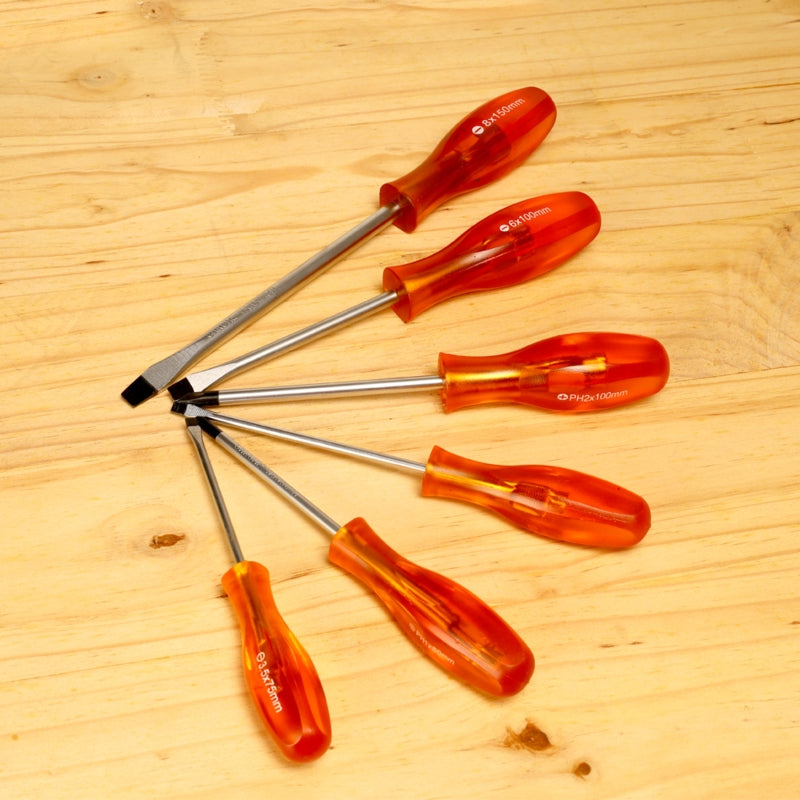 Fragram 6 Piece Screwdriver Set, Magnetic Tips | TOOS1646