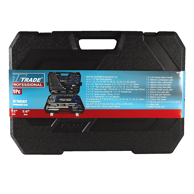 Trade Professional 79Pc Tool Kit - CRV | TOOT2632