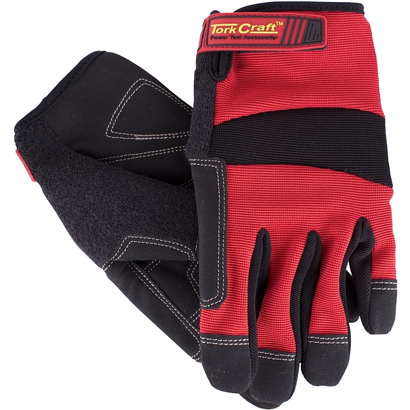 Tork Craft Red All Purpose Work Gloves with Touch Finger, X-LARGE | GL04
