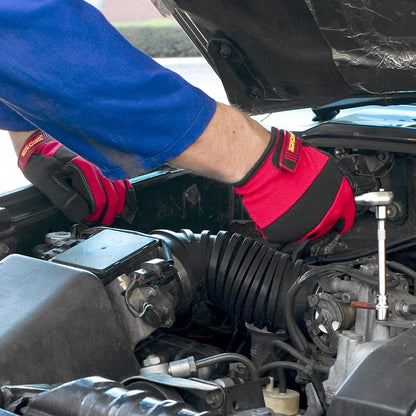 Tork Craft Red All Purpose Work Gloves with Touch Finger, X-LARGE | GL04