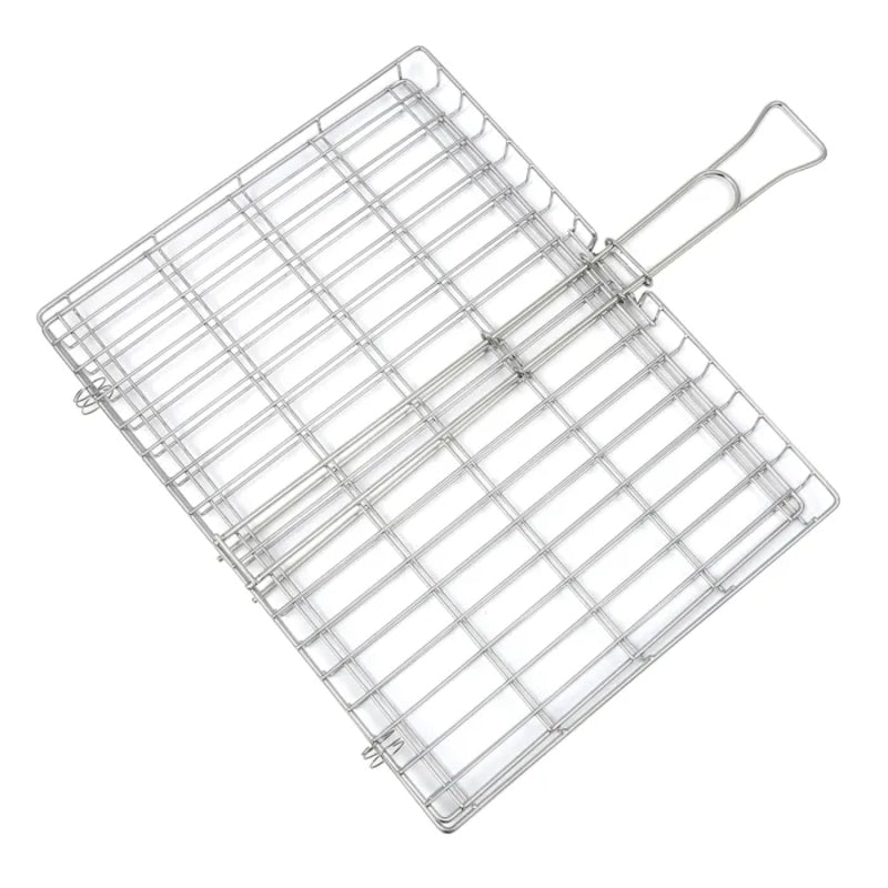 Kaufmann Medium Adjustable Box Braai Grid, Stainless Steel, 43 x 33cm | V0404181