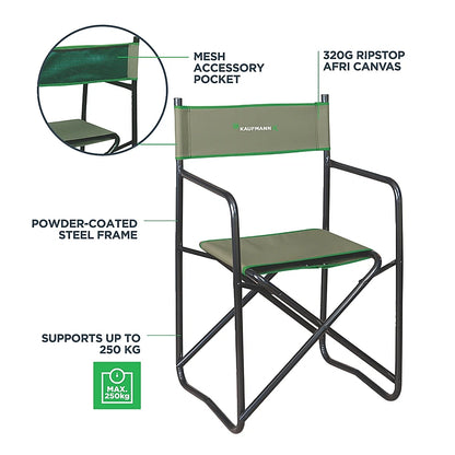 Kaufmann X AFRI Canvas Director Chair Half Back | V0404610