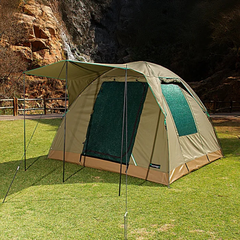Kaufmann X Afri-Canvas Dome Tent with Fly Sheet, 3.0 x 3.0M | V0404616