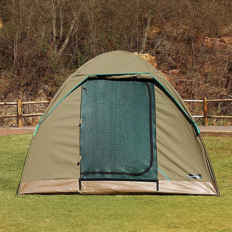 Kaufmann X Afri-Canvas Dome Tent with Skull Cap, 3.0 x 3.0M | V0404617