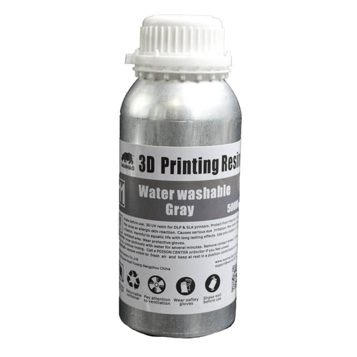 Wanhao Water Washable Resin, 500g, Grey | WAN620