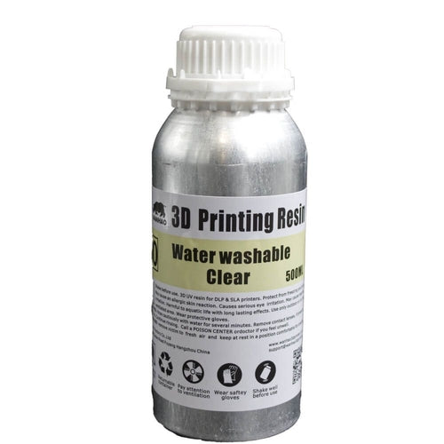 Wanhao Water Washable Resin, 500g, Clear | WAN621