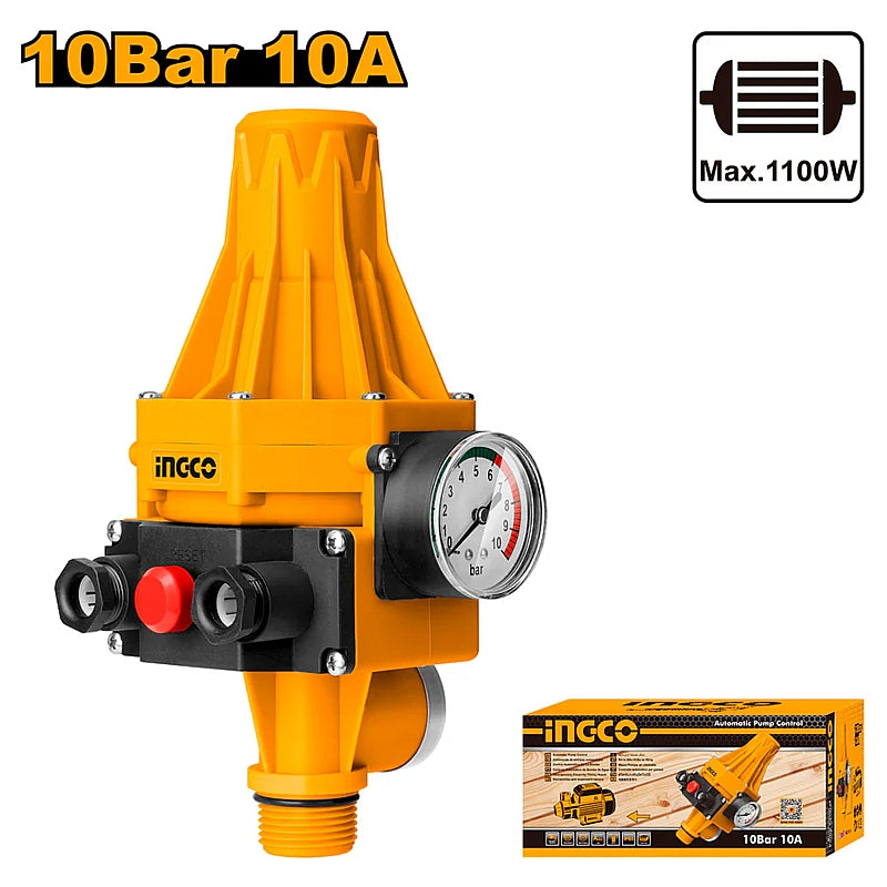 Ingco Automatic Pump Control Switch 10 Bar, 10A | WAPS002