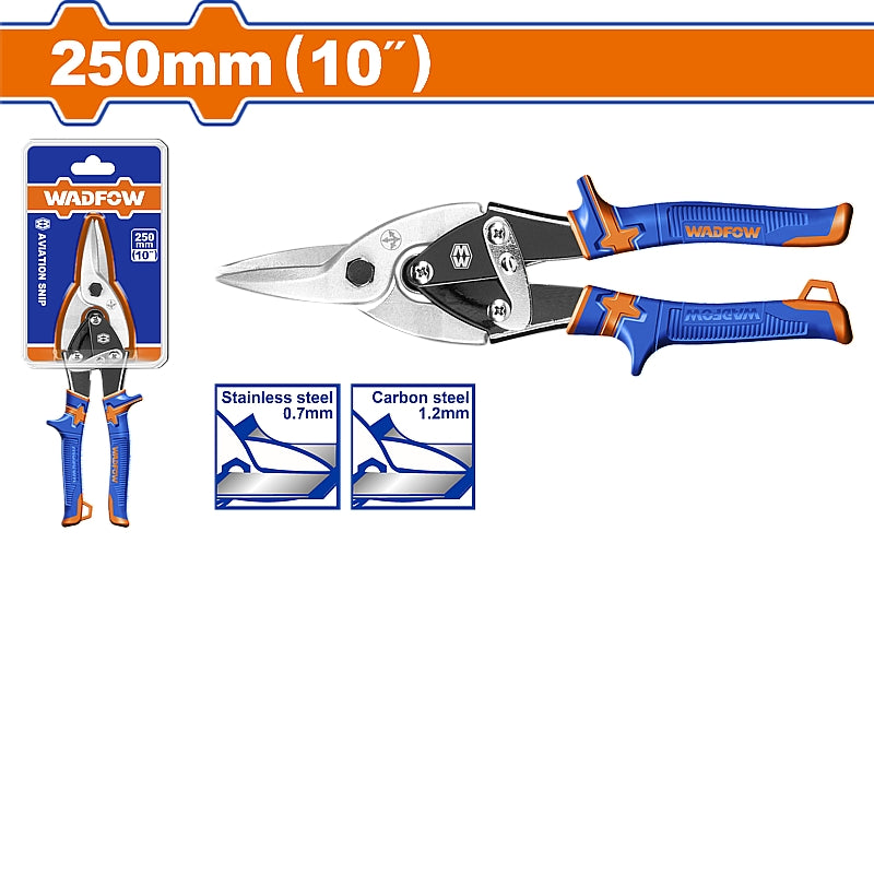 WADFOW 10" Aviation Snip, Straight (250mm) | WAS2410