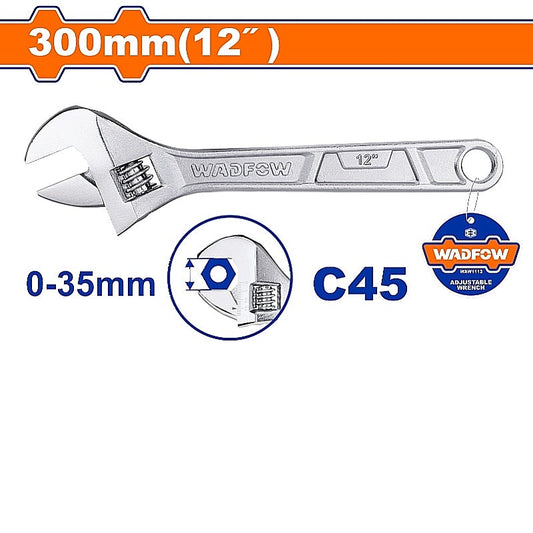 WADFOW 12" Adjustable Wrench (300mm) | WAW1112