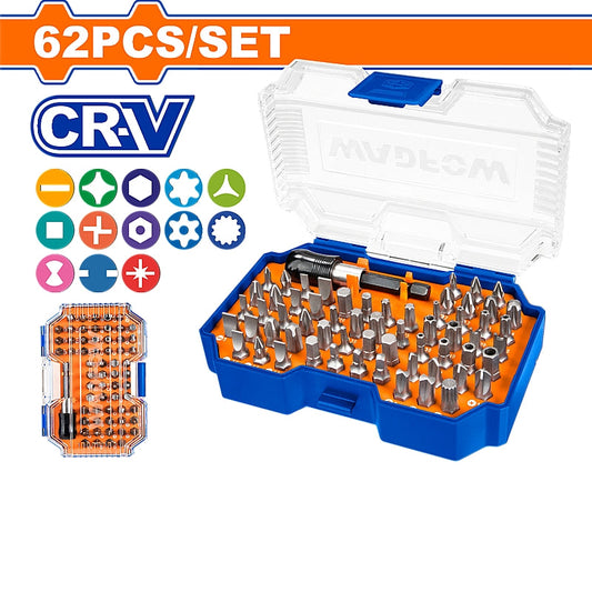 WADFOW 62 Piece Screwdriver Bits Set | WBS3B62