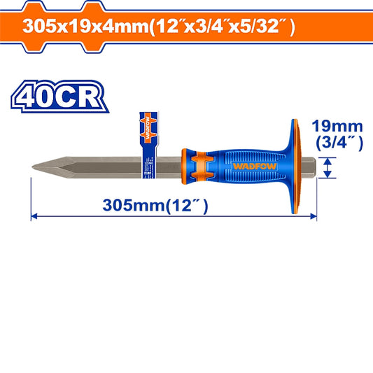 WADFOW Concrete Chisel, 4 x 19 x 305mm | WCC2314