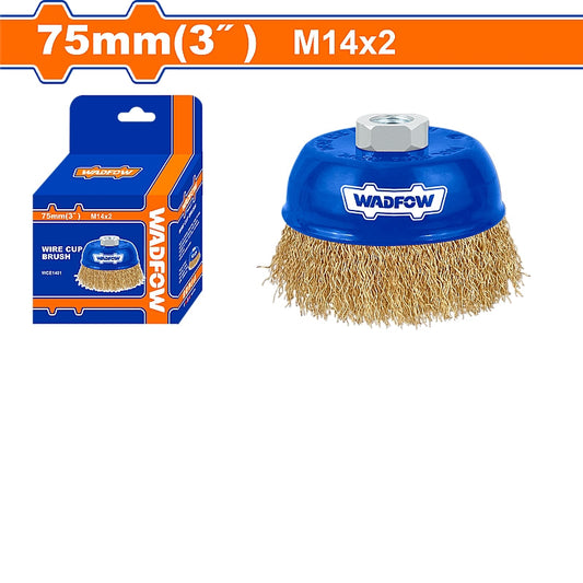 WADFOW Wire Cup Brush, M14, 75mm | WCE1401