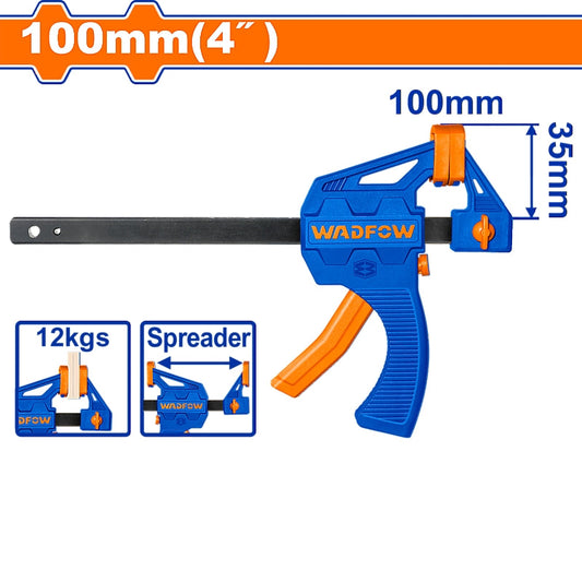 WADFOW 4" Quick Bar Clamp, 35 x 100mm | WCP4374