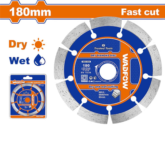WADFOW Dry Diamond Disc, 180 x 22.2mm | WDC1K04