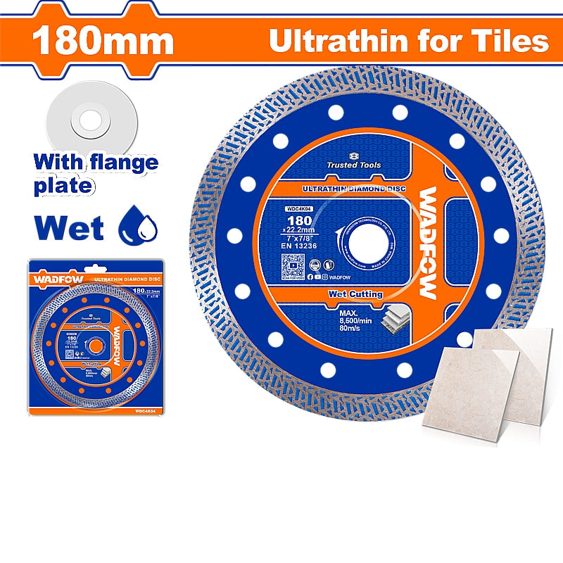 WADFOW Ultrathin Diamond Disc, 180 x 22.2mm | WDC4K04
