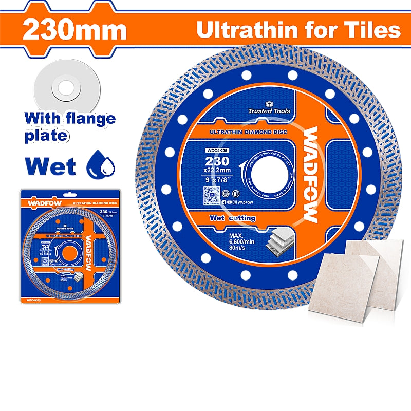 WADFOW Ultrathin Diamond Disc, 230 x 22.2mm | WDC4K05