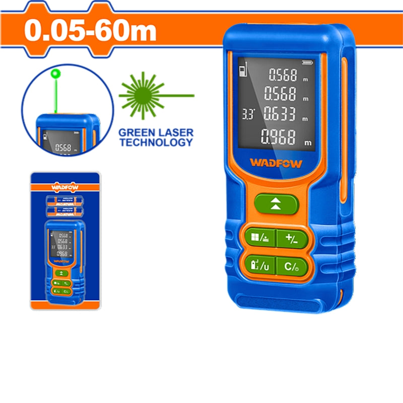 WADFOW Laser Distance Measure, 0.05-60M | WDL1526