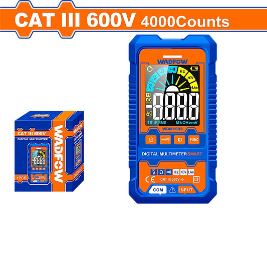 WADFOW Digital Multimeter, CAT III - 600V | WDM1503