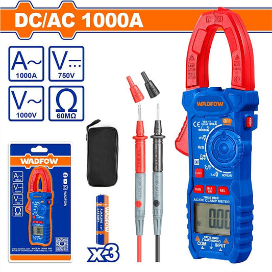 WADFOW Digital Clamp Meter 1000A DC/AC | WDM65085