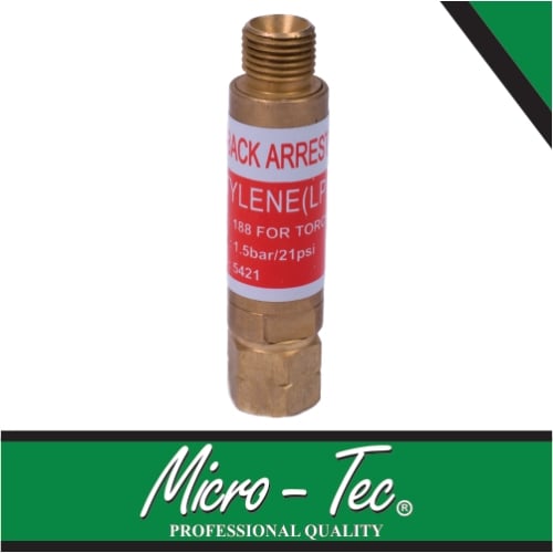 Micro-Tec Flash Back Arrestor Acetylene | WELD2