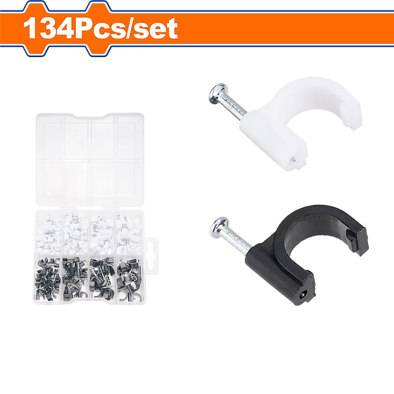 WADFOW 134 Piece Cable Clip Kit | WFQAB01