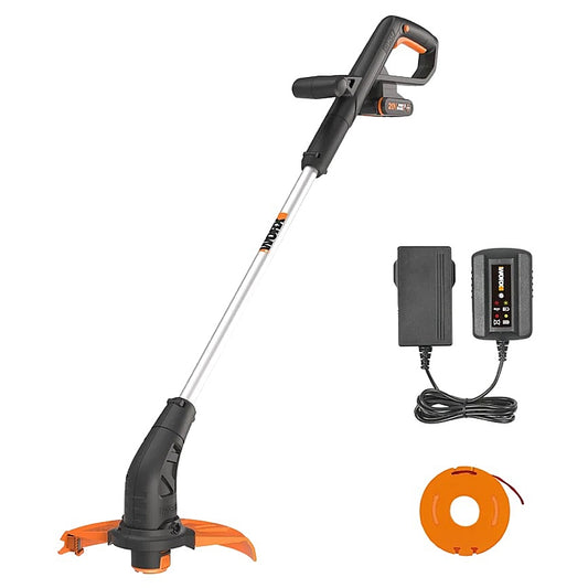 Worx 20V Cordless String Trimmer & Edger 25cm, 2.0Ah Kit | WG157E