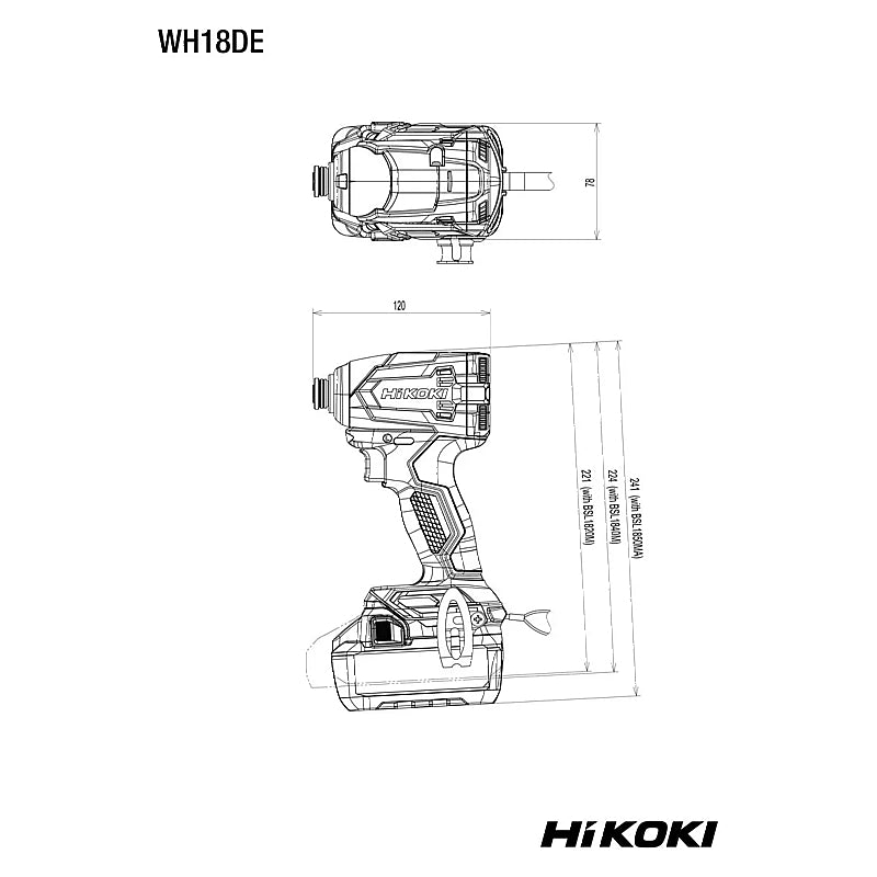 HiKOKIi 18V Cordless BL 1/4" Impact Driver 175Nm (Bare Tool) | WH18DEW2Z
