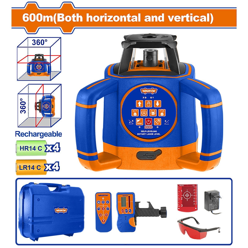 WADFOW Self-Levelling Rotary Laser Level, 600M | WLE6B02