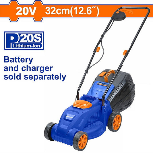 WADFOW 20V Cordless Lawnmower, 32cm (Solo Unit) | WLKP530