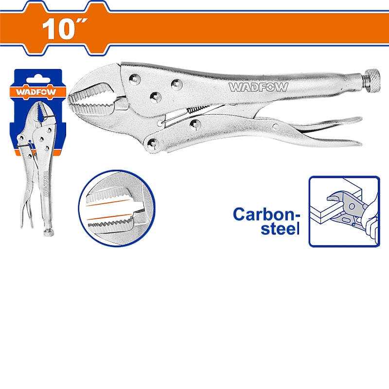 WADFOW 10" Straight Jaw Plier, 0-43mm (250mm) | WLP2C10