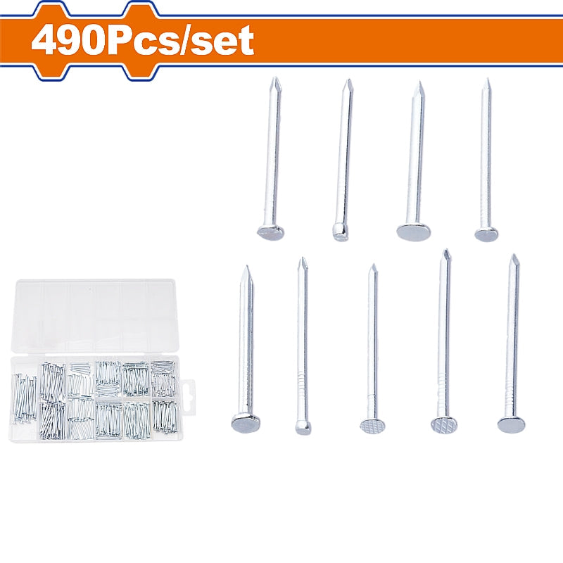 WADFOW 490 Piece Nail Assortment | WNAAB01