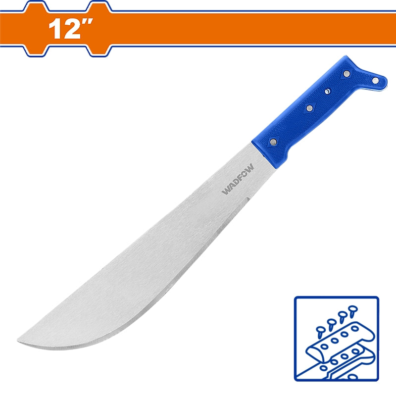 WADFOW 12" Bush Machete, Riveted Handle | WNU0112
