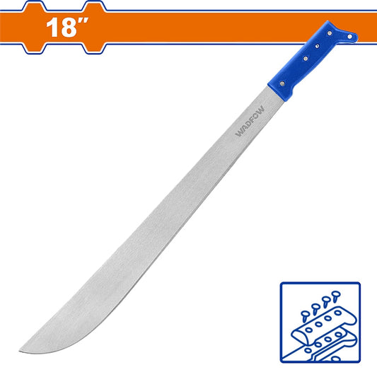 WADFOW 18" Bush Machete, Riveted Handle (450mm) | WNU0118