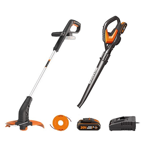 Worx - 20V Cordless Blower + String Trimmer & Edger 2.0Ah Kit | WG901E