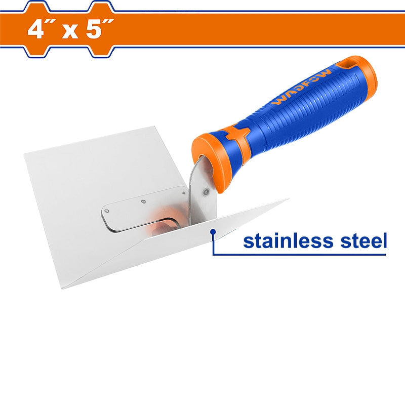 WADFOW Inside Corner Plastering Trowel, 4" x 5" | WPE6302