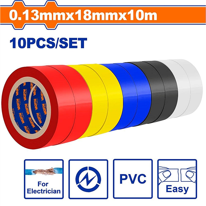 WADFOW PVC Insulating Tape, 18mm x 10M | WPN1023