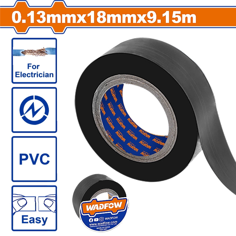 WADFOW PVC Insulating Tape, 18mm x 9.15M | WPN1103