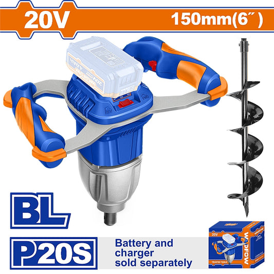 WADFOW 20V Brushless Cordless Earth Auger, 150mm (Solo Unit) | WQE15801