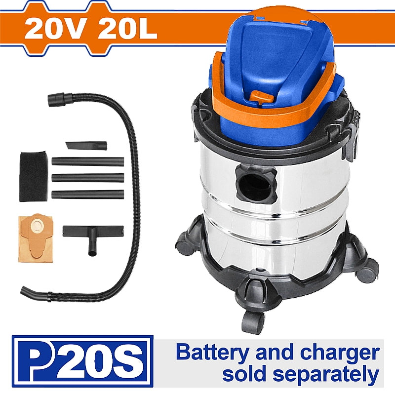 WADFOW 20V Cordless Vacuum Cleaner 20L (Solo Unit) | WQV1A20